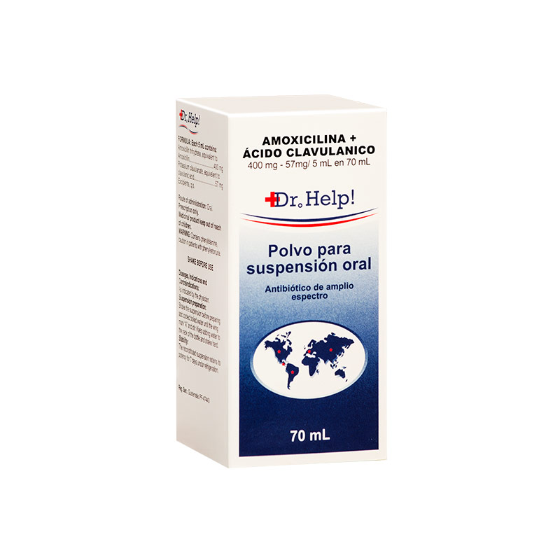 Amoxicilina 400 Mg + Acido Clavulanico X 70 ML
